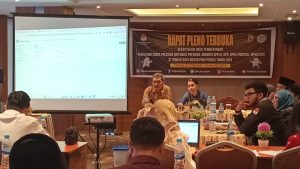 Rapat Pleno Terbuka, Ketua KPU Medan: Masih 8 Kecamatan yang Sudah Masukkan Surat Hasil Perolehan Surat Suara