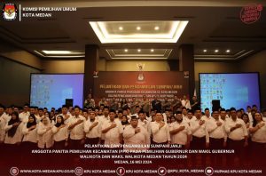 KPU Kota Medan Melantik Anggota PPK untuk Persiapan Pemilihan Gubernur dan Walikota Medan 2024