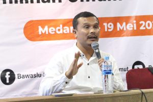 Melantik 2096 Anggota Panwaslu Kecamatan Se Sumut, Romson : Bawaslu Siap Mengawasi Pemilihan Serentak 2024.