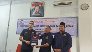 Ketua DPD dan Anggota DPRD Sumut Ambil Formulir Pilwakot Medan ke Nasdem