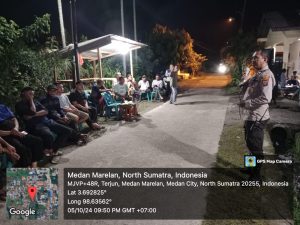 Warga lingkungan 1 kelurahan Terjun Resmikan Pos Kamling di Gg. Sukarela