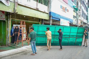 Menyalahi Aturan, Sejumlah Ruko Tempat Usaha di Kecamatan Medan Petisah Ditertibkan