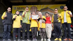 Rangkain HUT ke 60 Partai Golkar, DPD Partai Golkar Medan Gelar Senam Sehat Bersama Ribuan Masyarakat