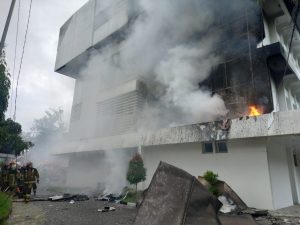 Gedung Dinas Pendidikan Sumut Dilalap si Jago Merah