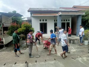 WARGA GANG BARU LINGK 1 TERJUN KOMPAK BANGUN JALAN.