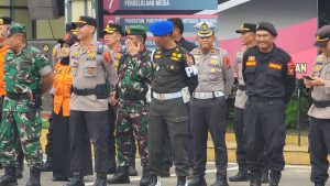 Denpom I/5 Ikut Apel Gelar Pasukan Operasi Ketupat Toba 2025 di Medan