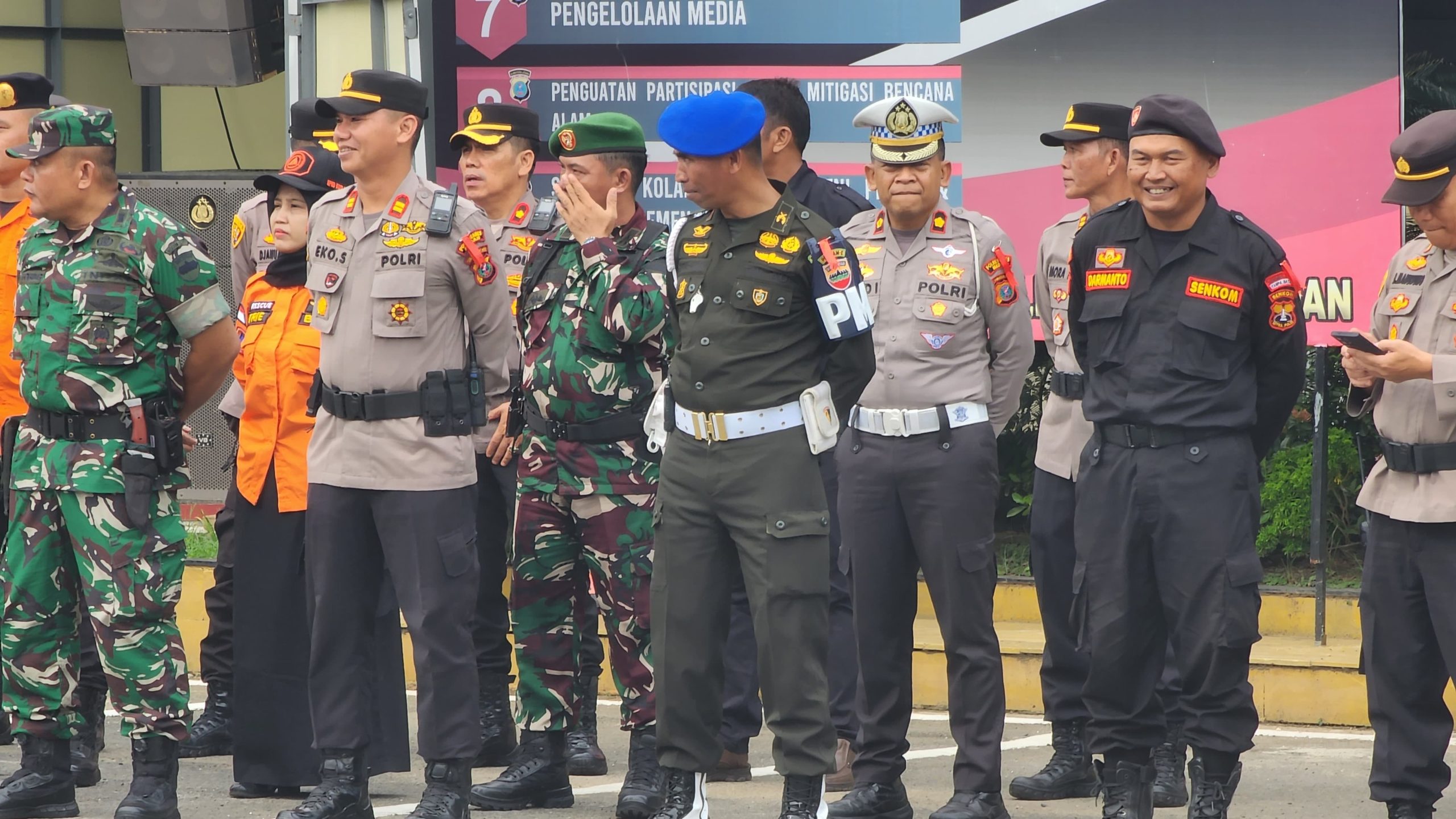 Denpom I/5 Ikut Apel Gelar Pasukan Operasi Ketupat Toba 2025 di Medan