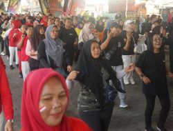 Senam Germas Amplas Meriah! Wali Kota, Warga dan UMKM Bersatu di Ruang Publik Hijau