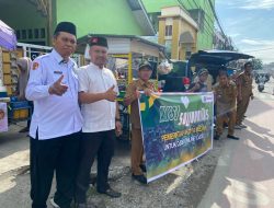 Camat dan jajaran keluran se-Medan Marelan bersama Tokoh Bagikan Sarapan Gratis untuk Pengemudi Ojol