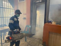 Antasipasi Penyakit Pasca BanjirRutan Tanjung Pura Laksanakan Fogging di Seluruh Area Rutan