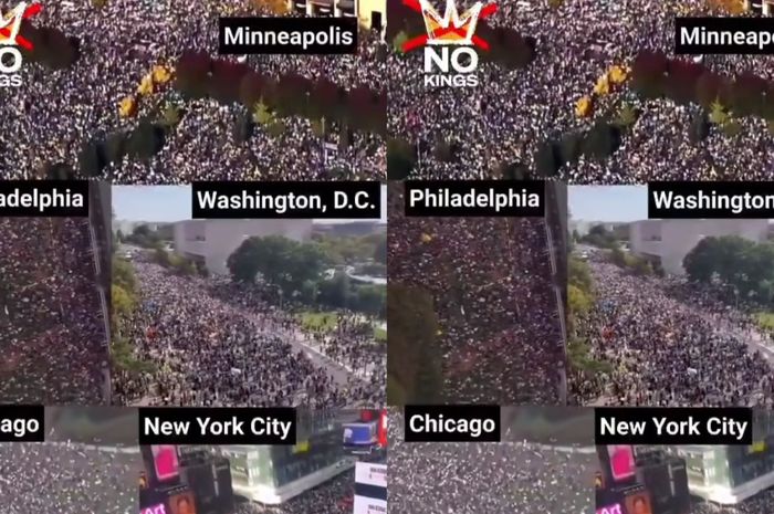 demo tolak trump di Amerika