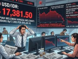 Rupiah Terkapar di Level Rp17.380, Dekati Rekor Terlemah Sepanjang Masa