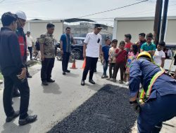 Walikota Medan Tinjau Langsung Perbaikan Jalan di Medan Marelan