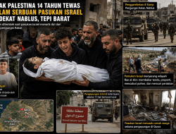 Remaja Palestina 14 Tahun Tewas dibunuh Tentara Israel