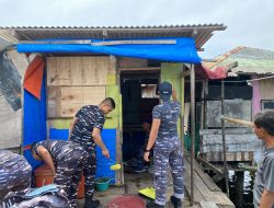 Sambut HUT TNI AL, Koderal I Bakti di Kp. Nelayan