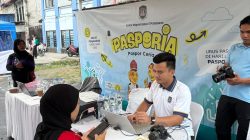 Mudahkam Masyarakat, Imigrasi Belawan Haditkan Pasporia di Car Free Day Belawan