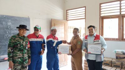 Pertamina EP Pangkalan Susu Salurkan Bantuan untuk Korban Banjir