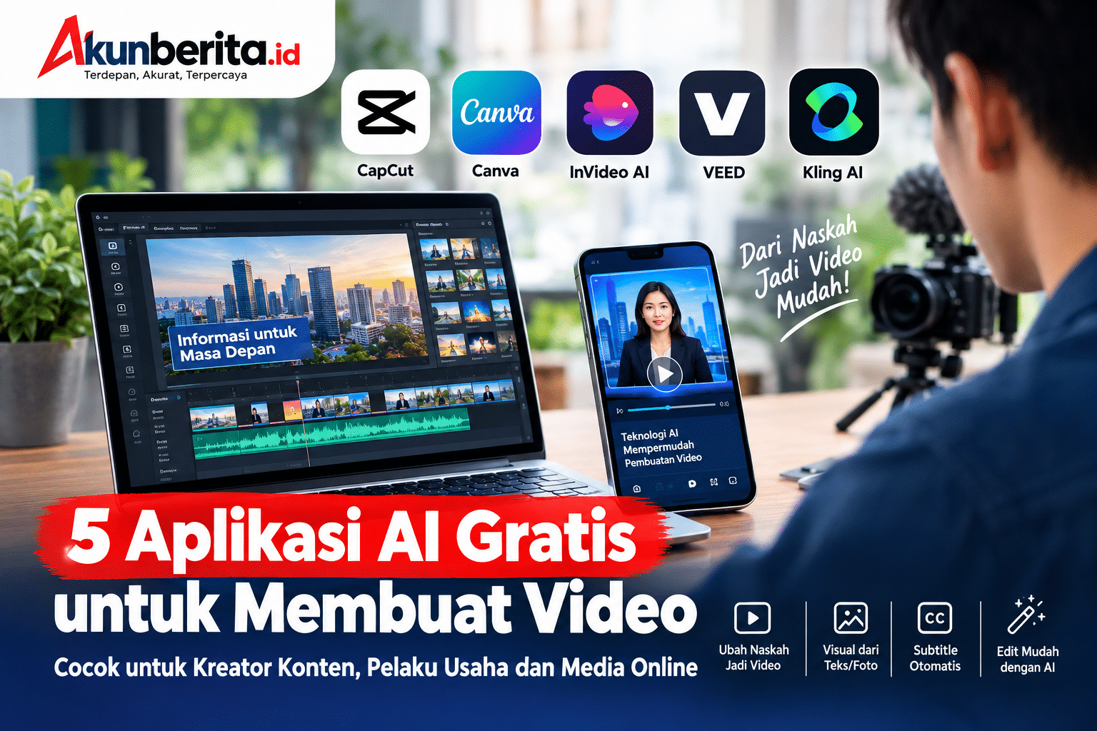 5 aplikasi ai pembuat video gratis