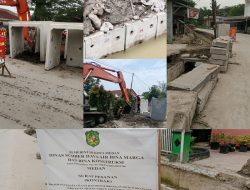 Diduga Mutu U Ditch Buruk, Proyek Drainase di Jalan Baru-Jalan Andansari Kel. Terjun Minta Distop, PPK akan Cek, Jaksa akan Pulbaket